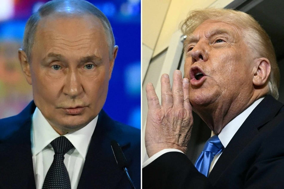 US President Donald Trump (r.) on Wednesday appeared to rebuff Vladimir Putin's (l.) offer to mediate in the Israel-Iran conflict, saying the Russian president should end his own war in Ukraine first.