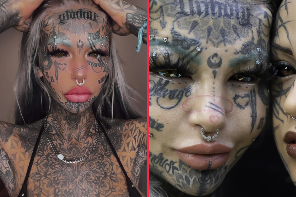 "Dragon girl" who went blind from eye tattoos gets horn implants