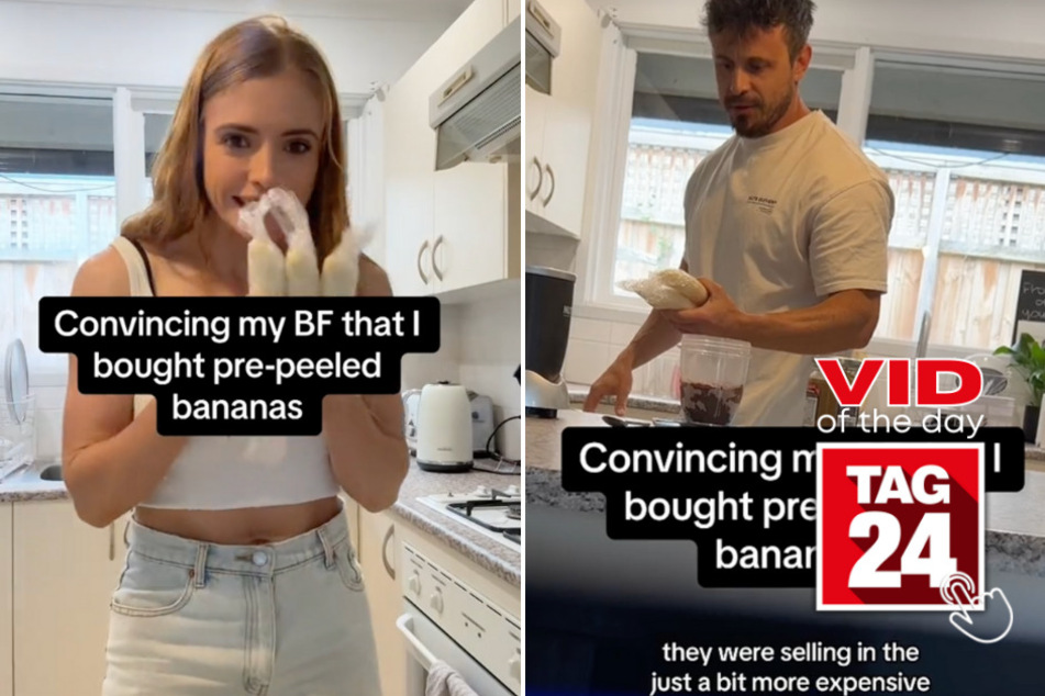 Viral Video of the Day for February 15, 2024: Girl pulls hilarious banana prank on her boyfriend!