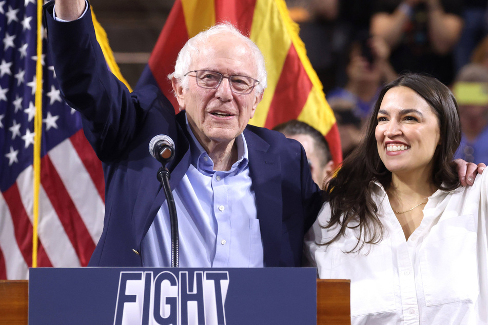 AOC and Bernie Sanders work to revitalize Democratic resistance against Trump "oligarchy"