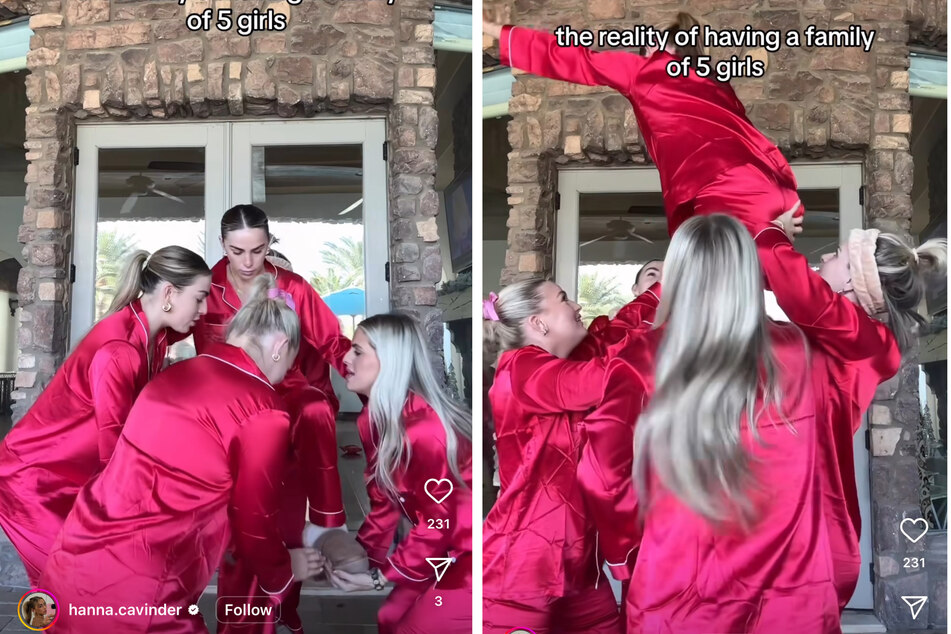 If you've ever been curious about life in an all-girl family, Hanna Cavinder's latest Instagram video is a must-watch for a sure laugh!