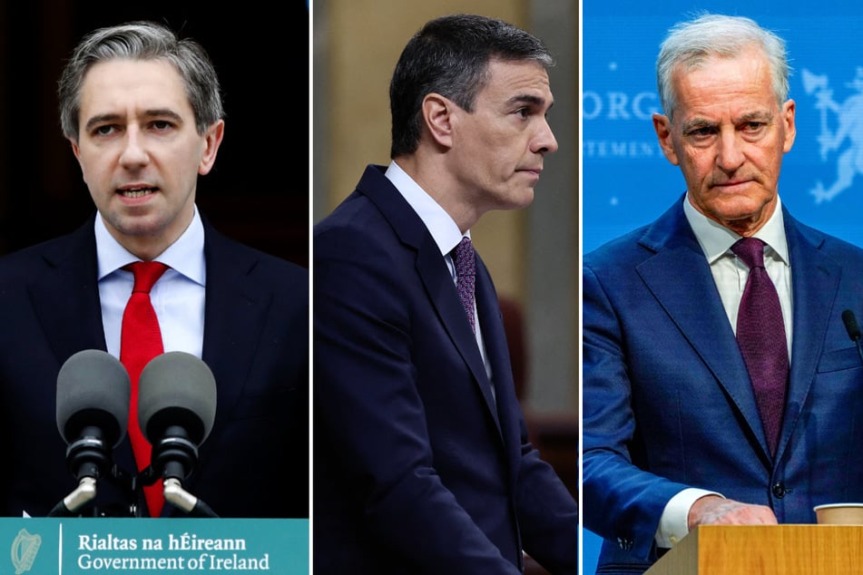 The prime ministers of Ireland, Spain, and Norway – Simon Harris, Pedro Sanchez, and Jonas Gahr Støre – said their countries will recognize Palestine as a state.