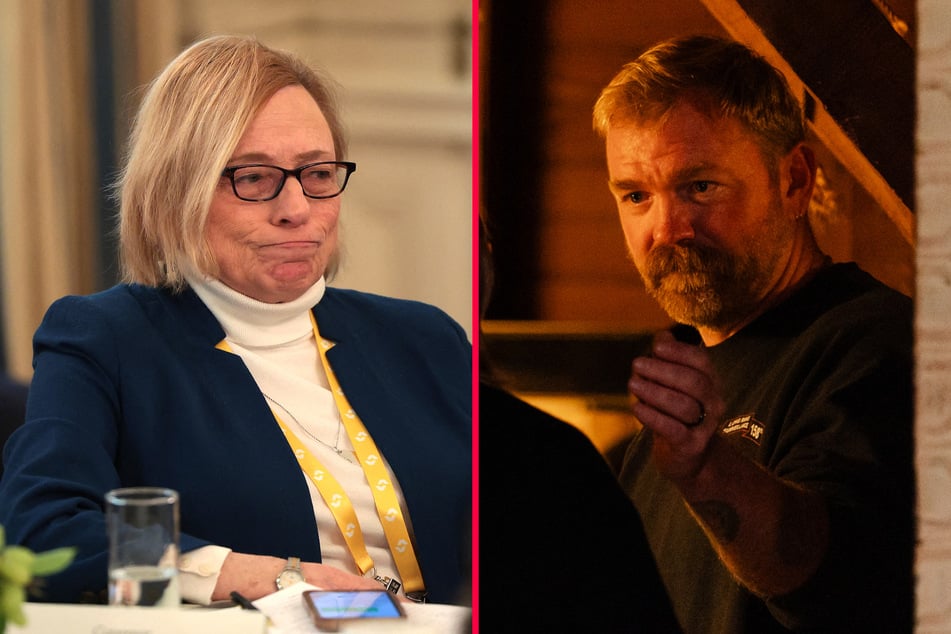 Graham Platner now has an imposing lead over Maine Governor Janet Mills (l.) even in a poll that in December put him behind.