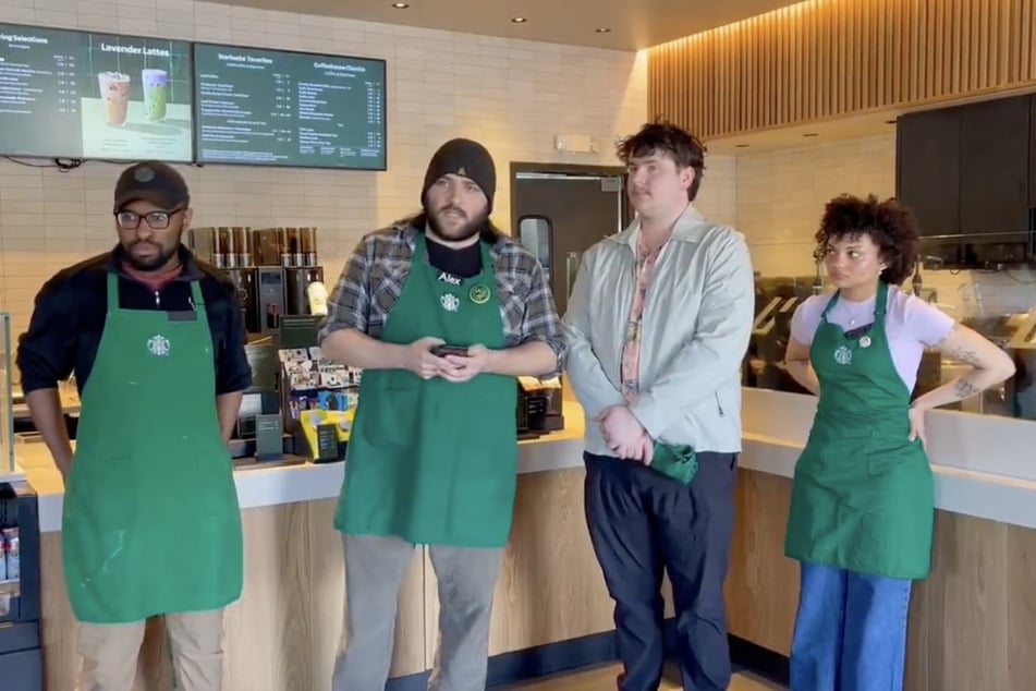 Starbucks baristas stop work in solidarity with union members "kidnapped by ICE"