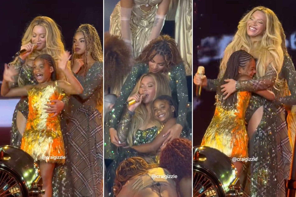 What could be sweeter than Beyoncé performing onstage with her daughter Blue Ivy? Well, Bey onstage with both of her daughters, of course!