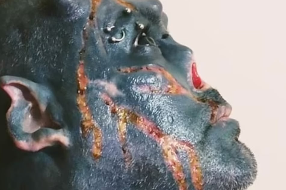 Oliveira has been called "Satan" by many due to his extreme tattoos and body mods.