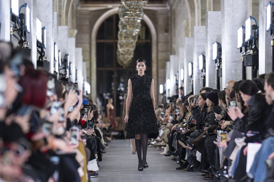 A model walks the runway for the Tory Burch show during New York Fashion Week on Monday in New York.