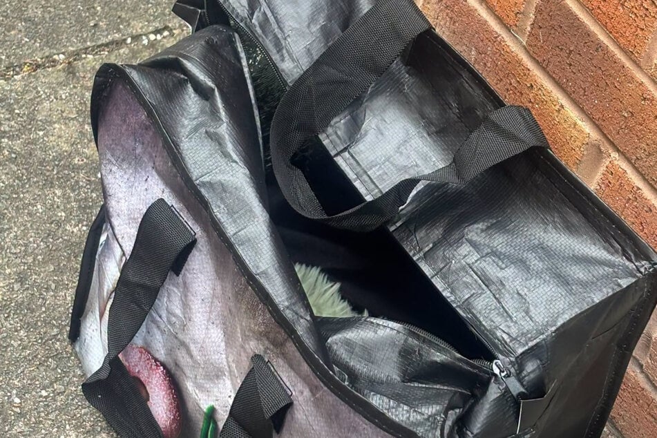 This bag looked suspicious to a council worker in Risca, Wales.