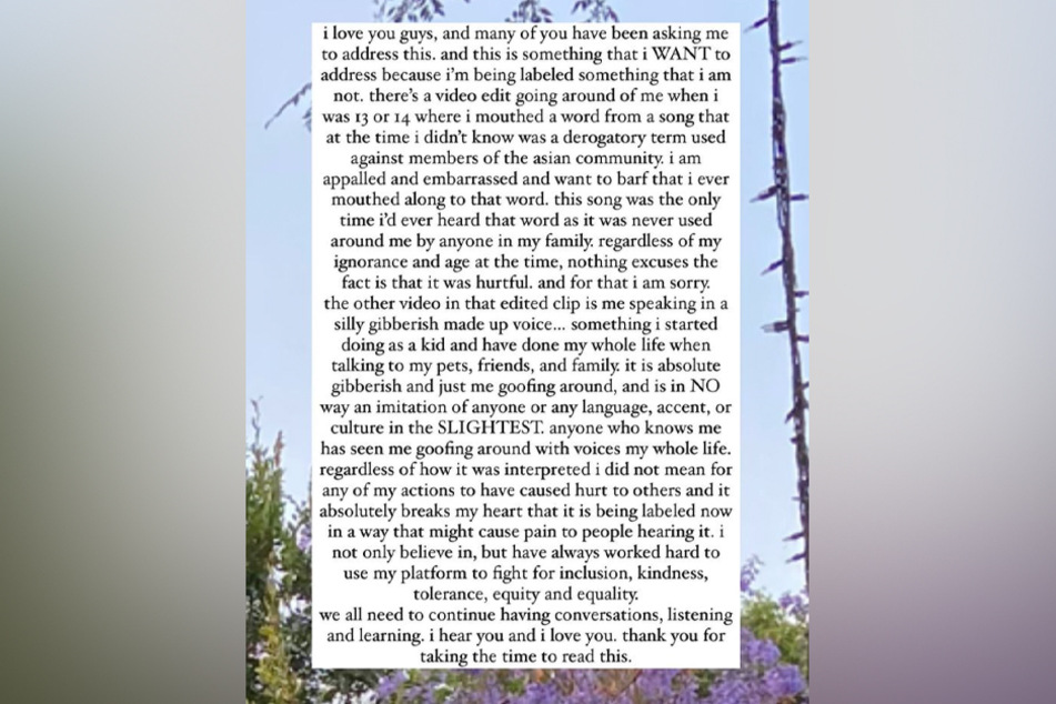 Billie Eilish publicly addressed and apologized for her past use of an anti-Asian racial slur.