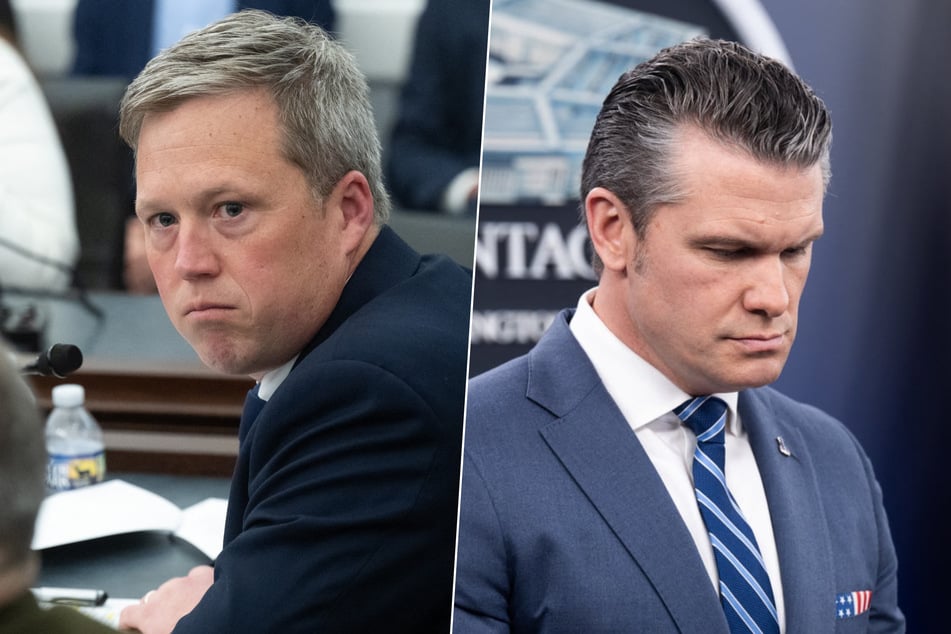 Secretary of Defense Pete Hegseth (r.) has reportedly been in a bitter feud with Army Secretary Dan Driscoll since the early days of the Trump administration.