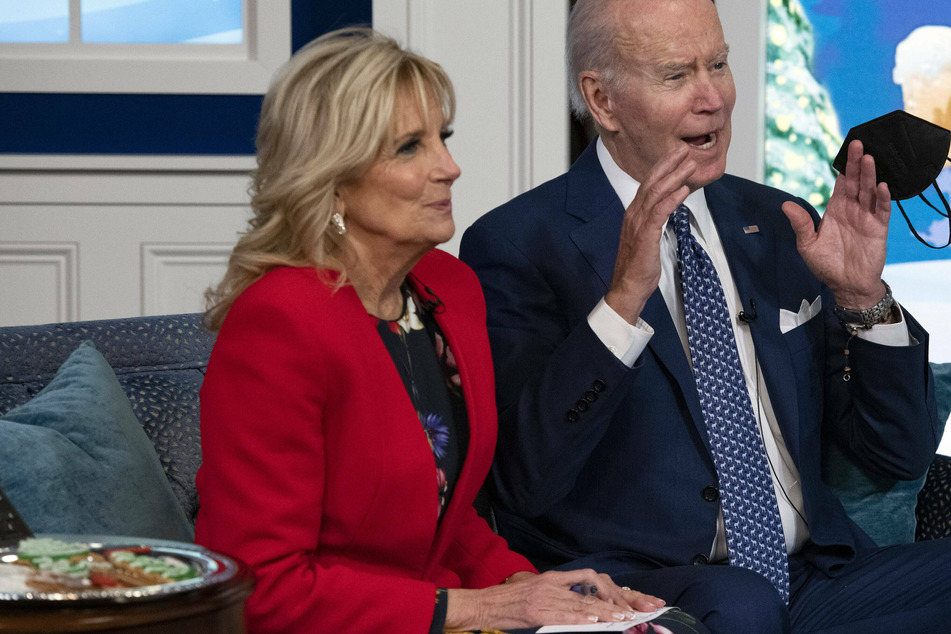 Biden repeats "Let's go Brandon" insult in Santa tracker prank call