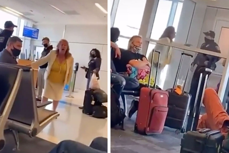"I want the manager!" Woman's total meltdown at airport boarding gate goes viral