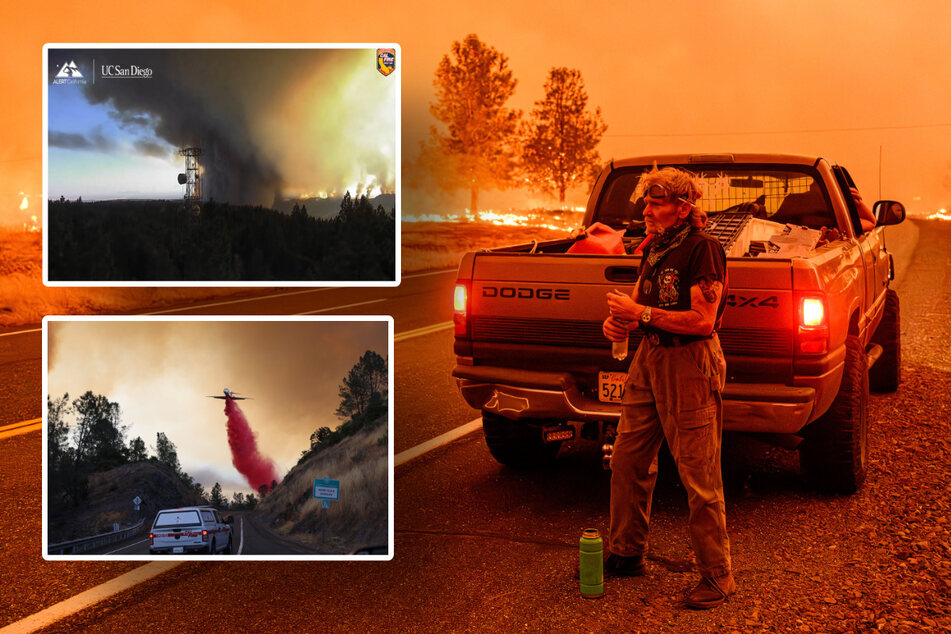 Park fire escalates with raging "firenado" as thousands evacuate