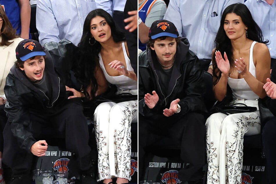 Kylie Jenner and Timothée Chalamet heat up NBA playoffs with Knicks date night