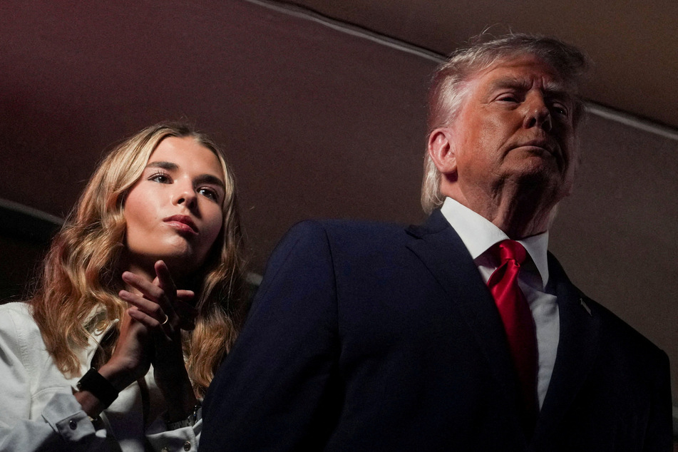 President Donald Trump and his granddaughter Kai Trump attend games three of the NBA Finals at Madison Square Garden in New York City on June 8, 2026.