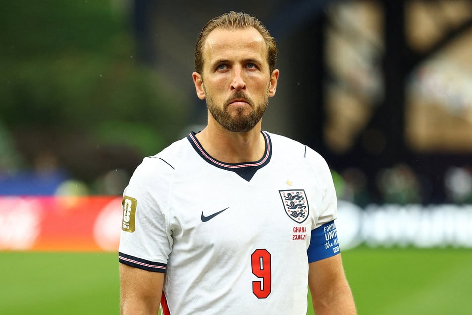 England's Harry Kane looks dejected after the World Cup Group L match against Ghana on June 23, 2026.