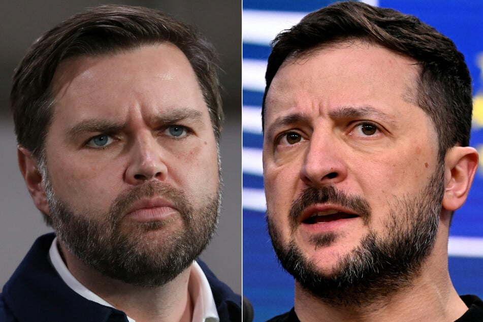 Ukrainian President Volodymyr Zelensky (r.) will meet Vice President JD Vance on Friday at the Munich Security Conference.