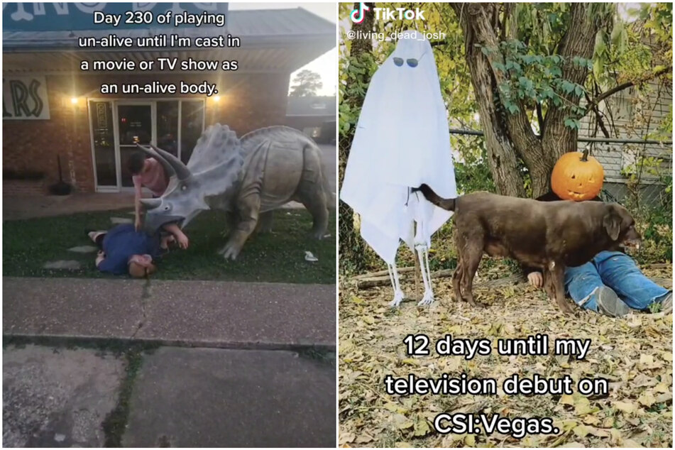 While it seems like a bizarre hobby, after a year of doing so he was invited to play dead in an episode of the hit show CSI.