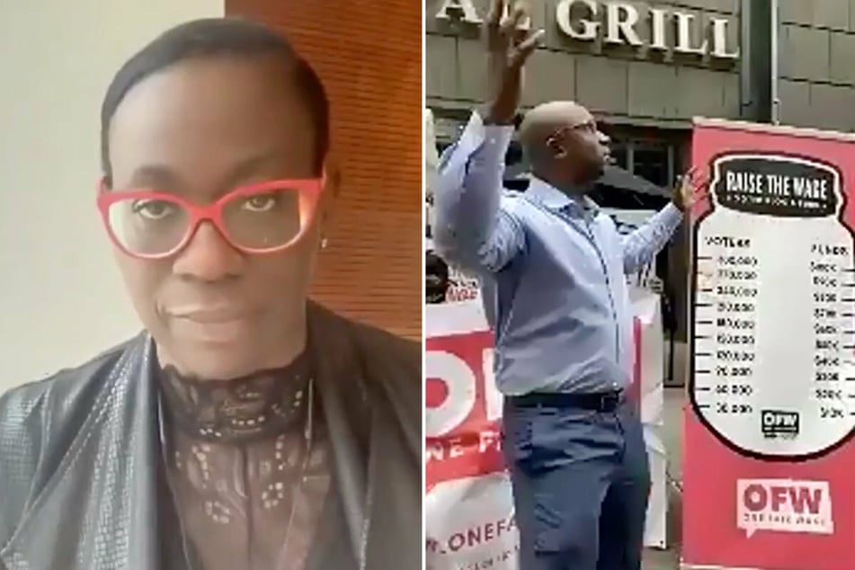 "This is modern-day slavery": Nina Turner and Jamaal Bowman speak out at Raise the Wage Voter Rally