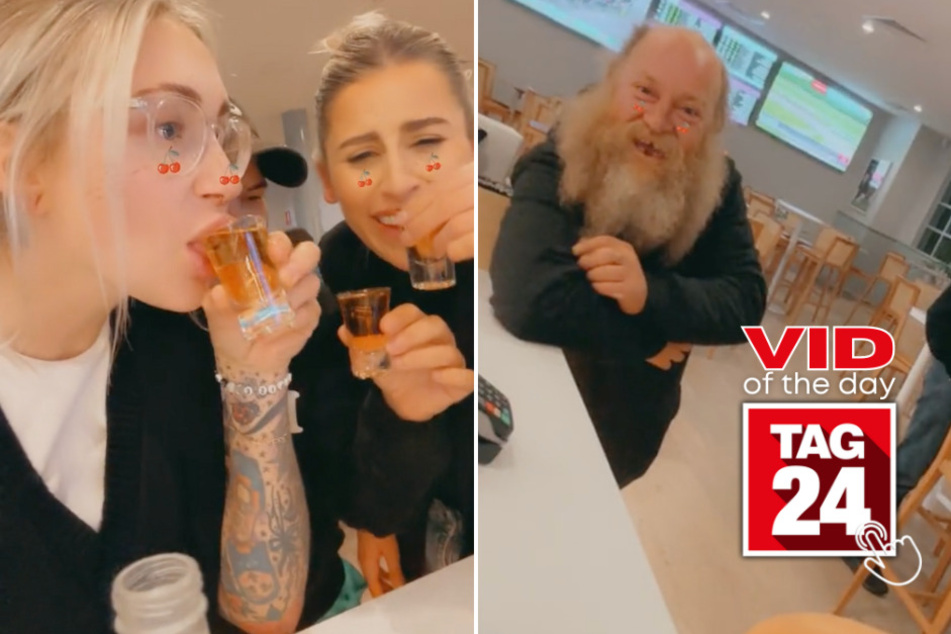 Viral Video of the Day for May 23, 2024: Old man joins girl group at bar: "Why don't you say hello?"
