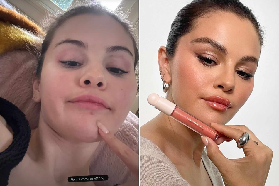 Selena Gomez is at the forefront of another beauty trend. This time around, it's a little something people are calling "lip gloss nails."