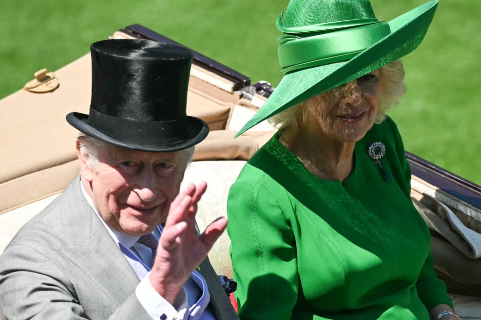 King Charles III (l.) and Queen Camilla attended Wednesday's Royal Ascot race.