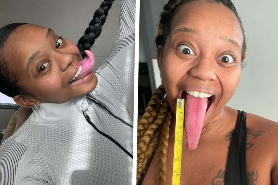 Woman with world's longest tongue likes when people scream in horror!