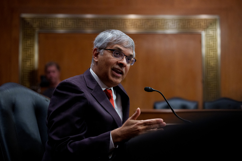 The message strongly indicates that NIH director Jay Bhattacharya (pictured) is unwilling to work with Elon Musk.