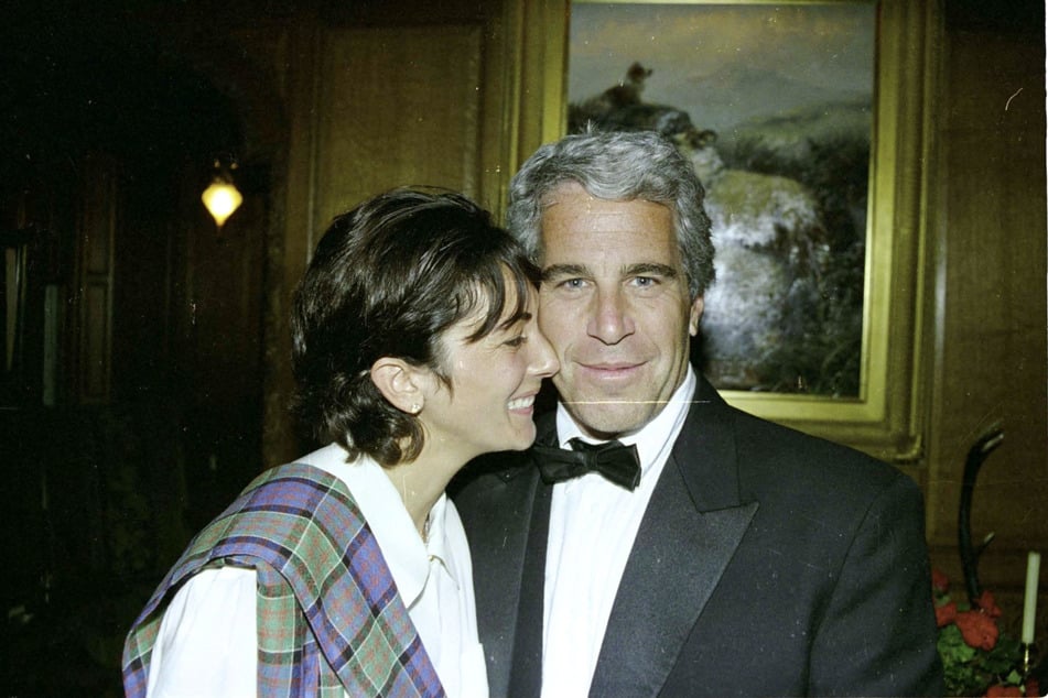 Undated trial evidence image obtained December 8, 2021, from the US District Court for the Southern District of New York shows Ghislaine Maxwell (l) and financier Jeffrey Epstein (r.)