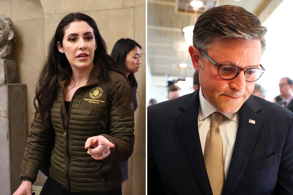 Republican Representative Anna Paulina Luna (l.) got 218 signatures for a discharge petition aimed at pushing the bill to a vote, but House Speaker Mike Johnson (r.) created a rule to block this.