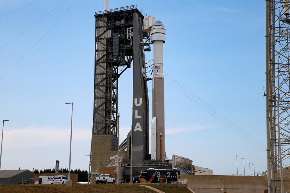 Boeing's CST-100 Starliner spacecraft is prepared for launch aboard a United Launch Alliance Atlas 5 rocket at Cape Canaveral, Florida.