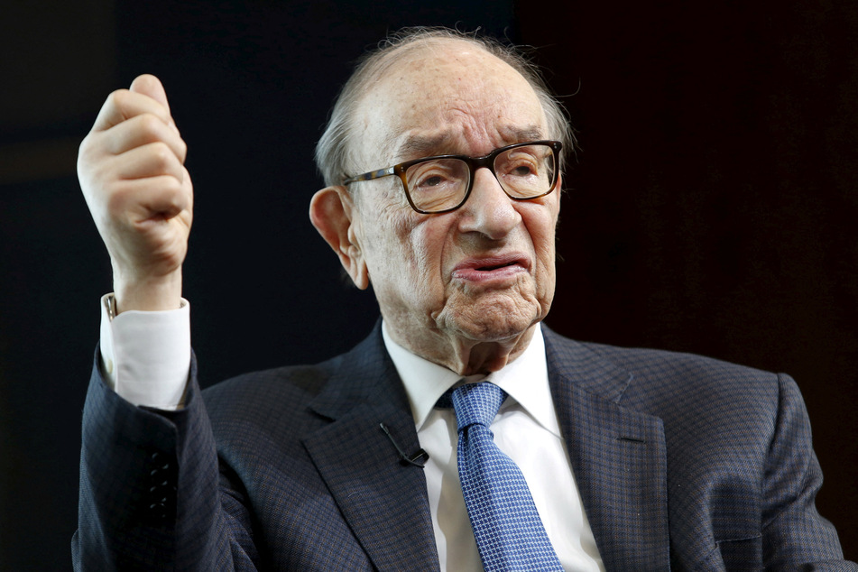 Former Federal Reserve Chair Alan Greenspan speaks at a Brookings Institution forum on "Achieving Strong Economic Growth" in Washington DC on April 8, 2015.