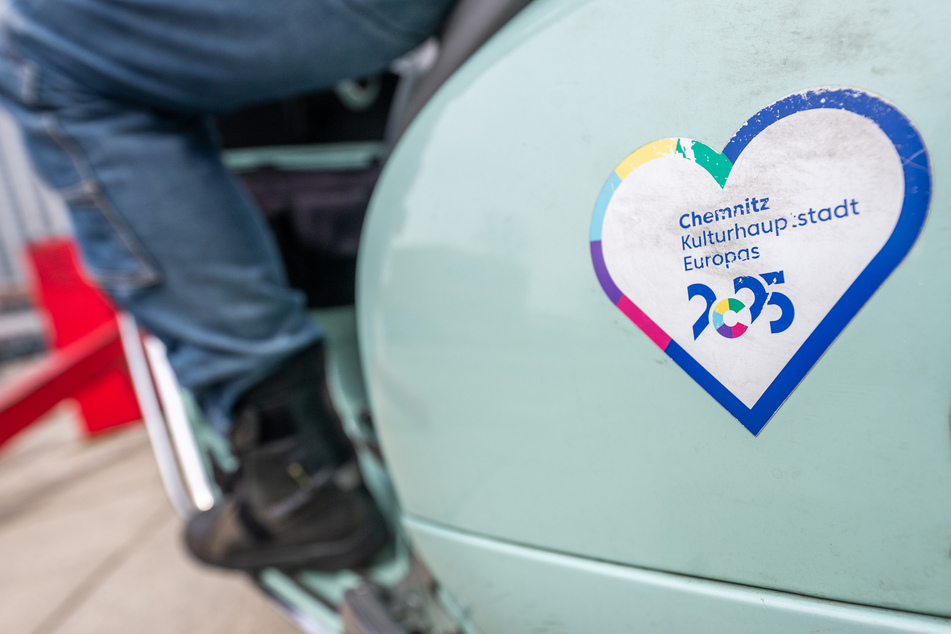 A Capital of Culture sticker on Bernd's Vespa.