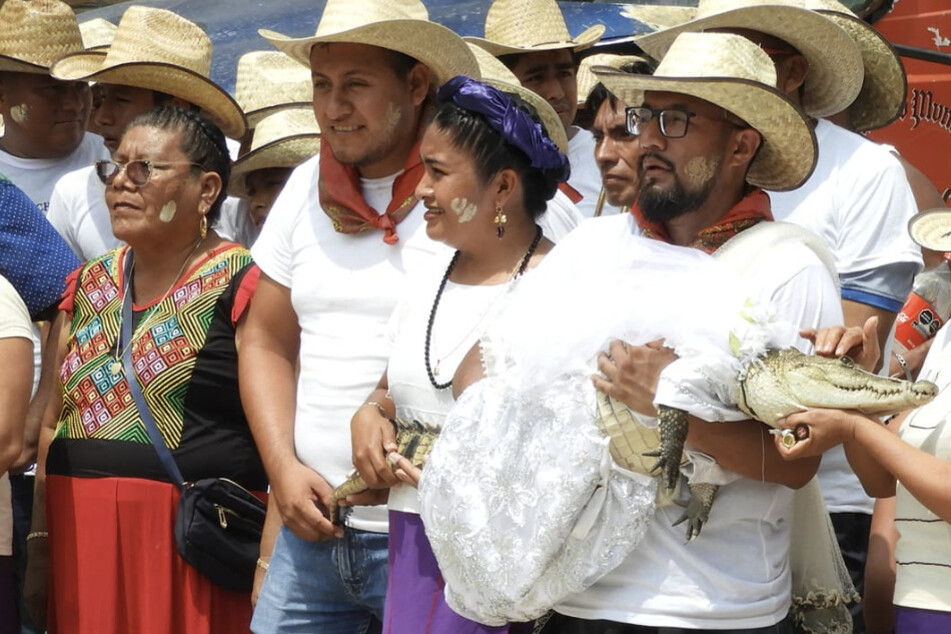 In the Mexican town of San Pedro Huamelula, marriage between a man and a female caiman has been tradition for over two centuries.