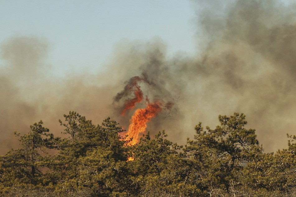 Four raging wildfires have broken out in New York.