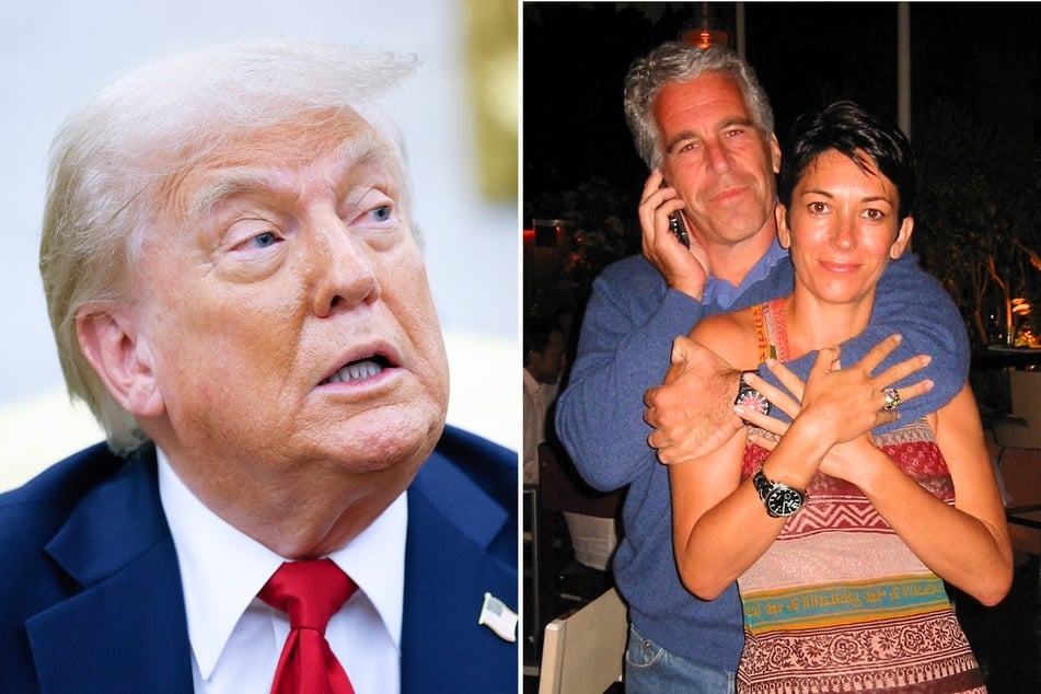 President Donald Trump's (l.) Department of Justice recently urged the Supreme Court to turn down an appeal request from Ghislaine Maxwell (r.), the accomplice of notorious sex offender Jeffrey Epstein.
