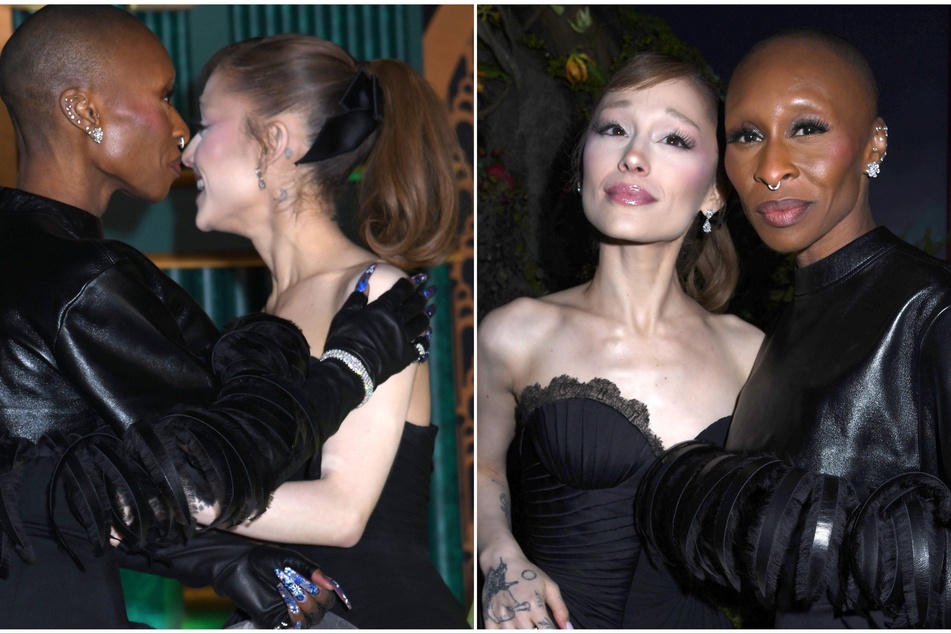 Cynthia Erivo slammed the idea that she and Ariana Grande (c) are lovers.