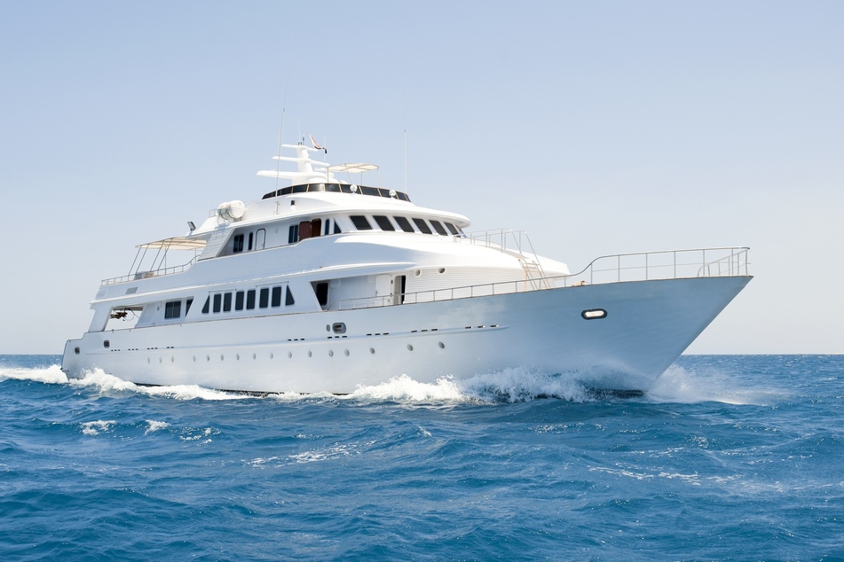 The luxury yacht has several state rooms and a cook (stock image).