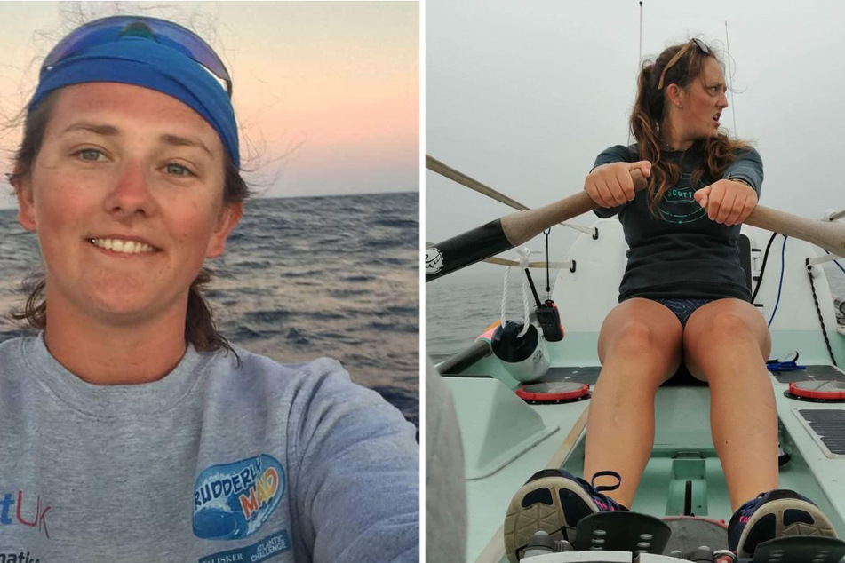 Twenty-one-year-old woman breaks transatlantic rowing record