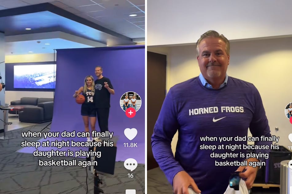 Haley Cavinder's return to the hardwood isn't just a thrill for the future TCU hooper herself as her dad is as equally excited!