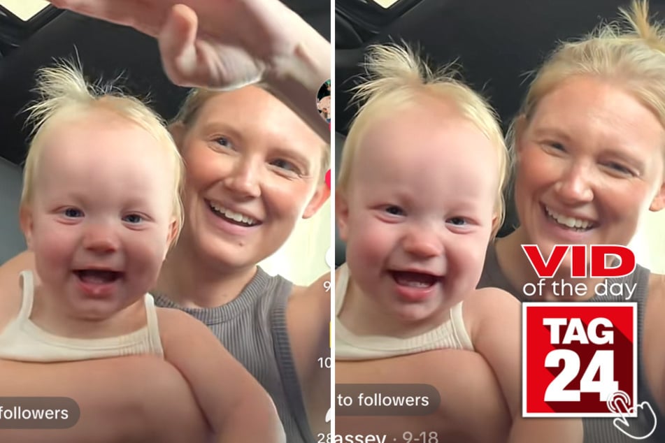 This toddler's contagious belly laugh has viewers on TikTok melting over mom's hilarious trick!