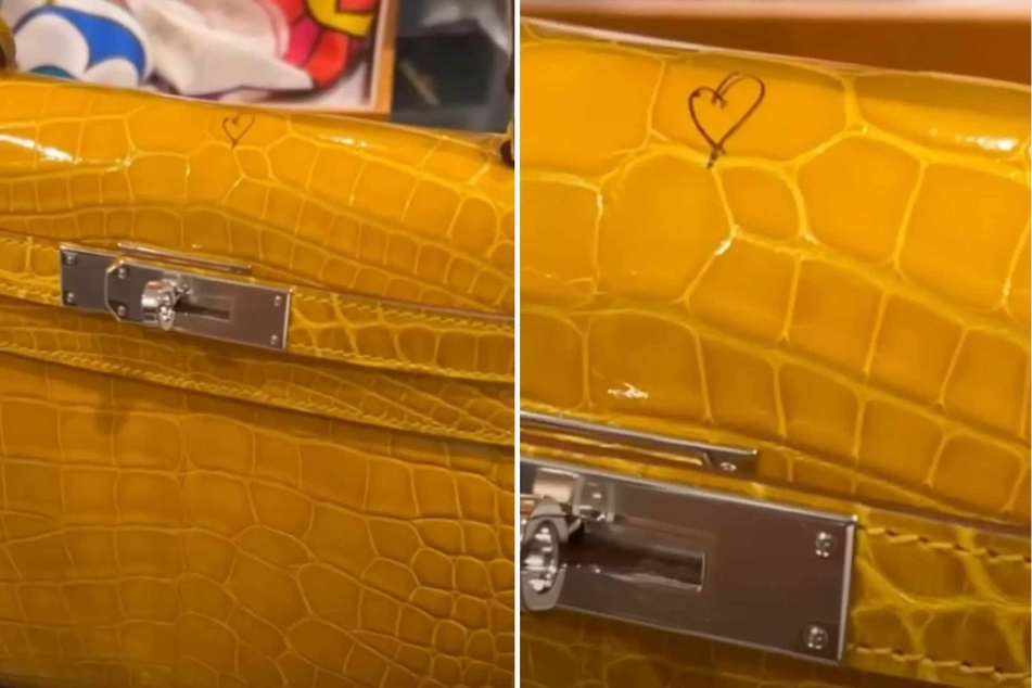 Rapper Cardi B just flipped her lid over her 6-year-old daughter Kulture's latest arts and crafts project... on her ultra expensive Birkin bag!