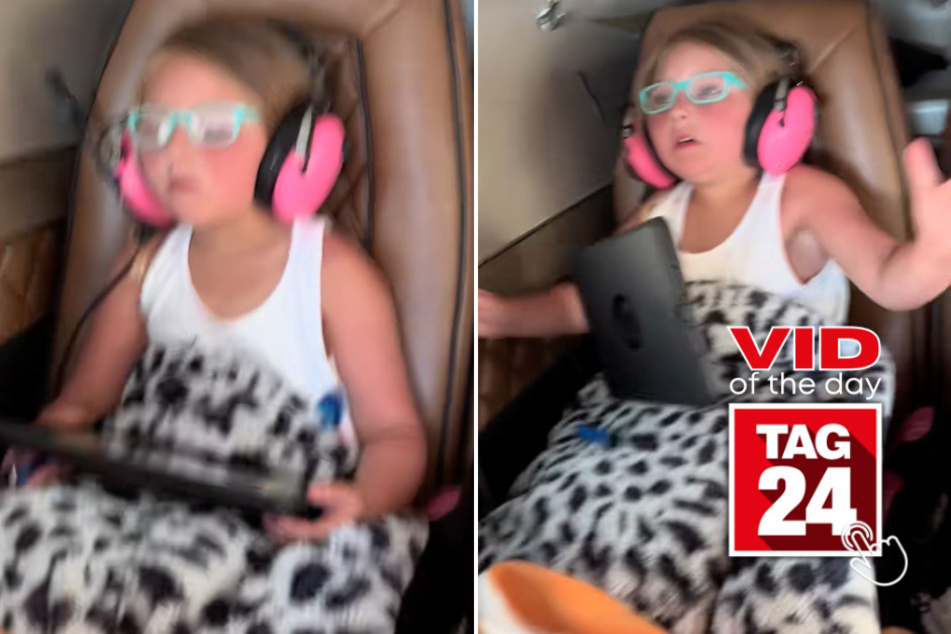 Viral Video of the Day for December 21, 2025: Dad's "zero gravity" prank gives sleeping co-pilot scare of her life!