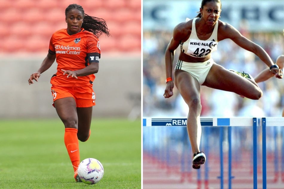 Former Buckeye athletes Nichelle Prince (l) and Donica Merriman (r) were highlighted as part of Ohio State's celebration of Black History Month on social media.