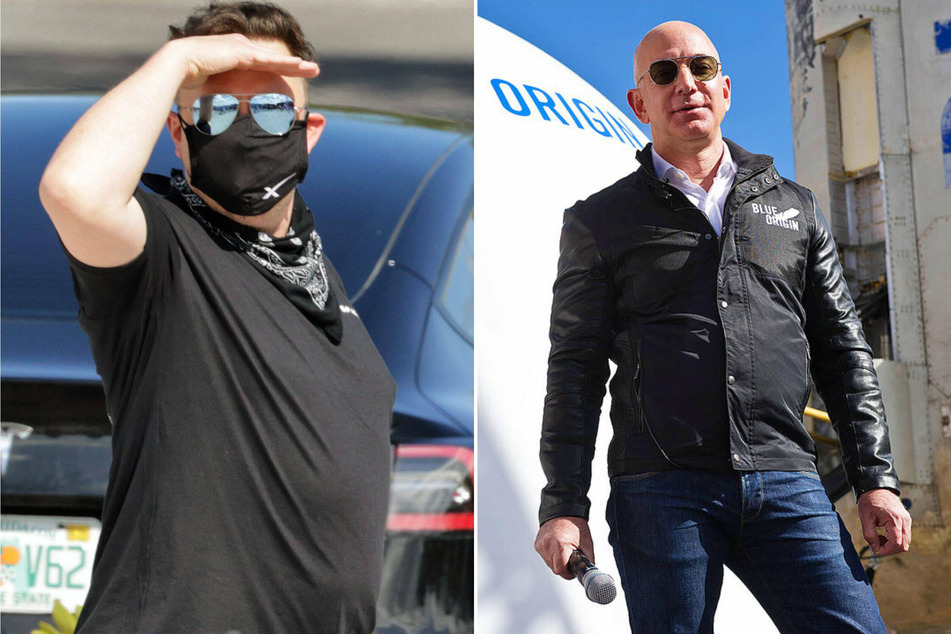 Jeff Bezos and Elon Musk are taking their space rivalry to new, petty heights