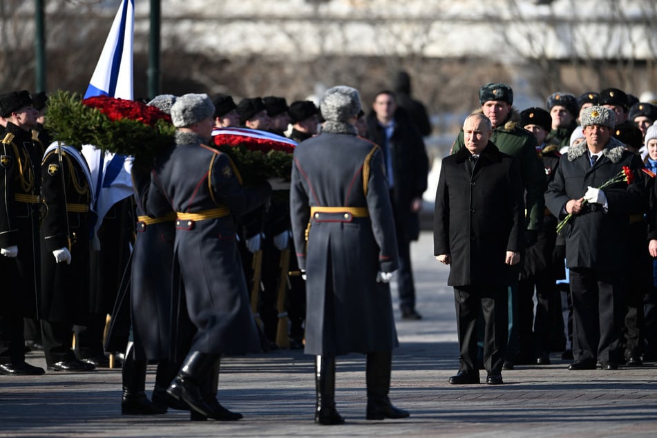 Putin led Russia's Defender of the Fatherland Day national celebration.