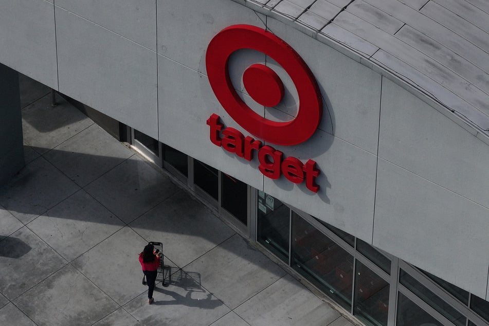 In an aerial view, a customer enters a Target Store on February 28, 2025, in Sausalito, California.