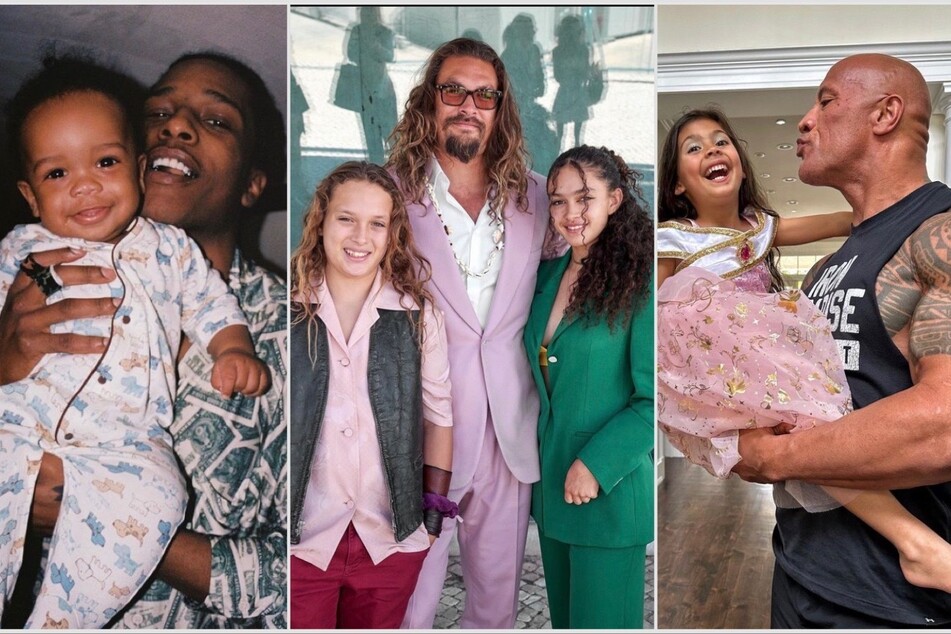 From A$AP Rocky to The Rock, these famous dads redefine what the term "daddy" mean.