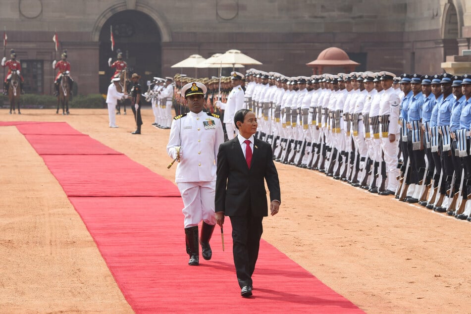 Deposed president Win Myint was also imprisoned on the same charges.