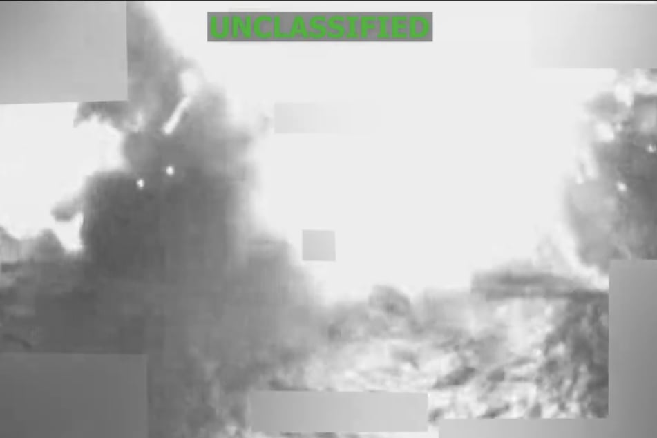 A screenshot from a video shared to X by US Southern Command on August 24, 2026, shows a boat in the Pacific engulfed by a large explosion after it is struck by American forces.